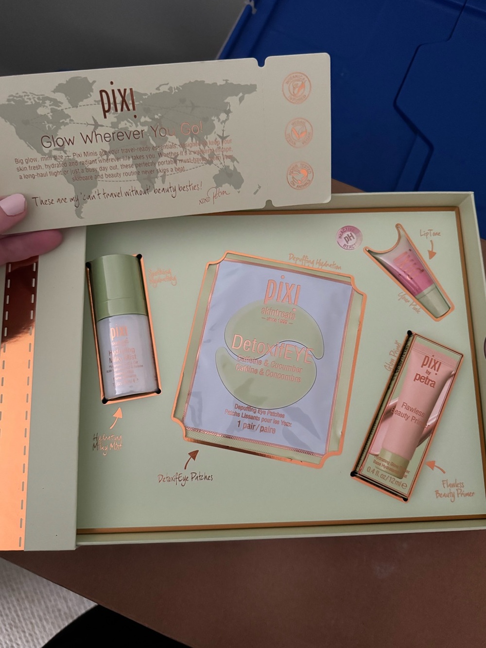 Pixi Glow Kit – Green & Pink Travel Set